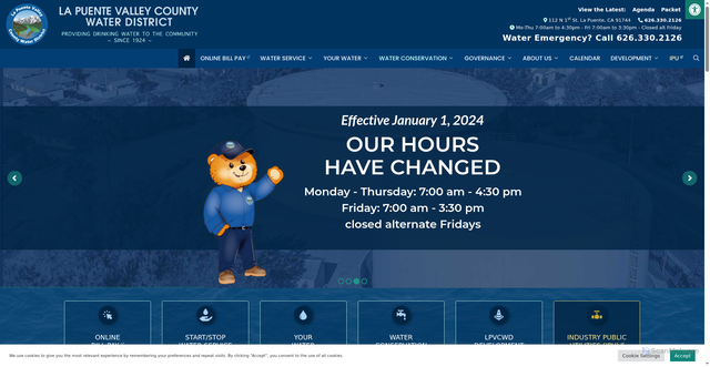 Security scan screenshot of https://lapuentewater.com/
