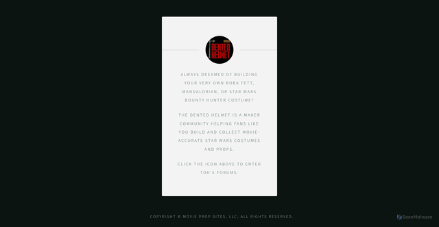 Security scan screenshot of https://www.thedentedhelmet.com