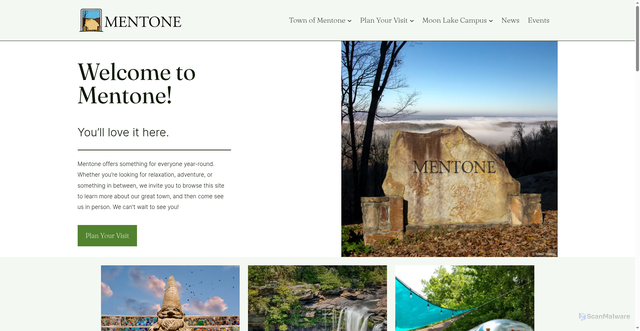 Security scan screenshot of https://mentonealabama.gov/