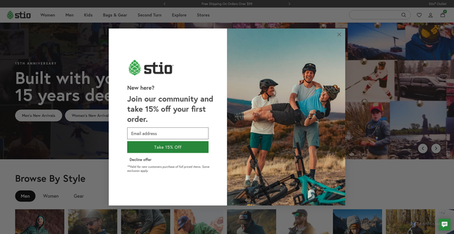 Security scan screenshot of https://www.stio.com
