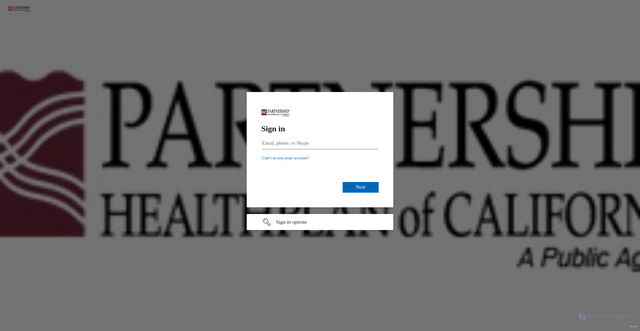 Security scan screenshot of https://partnershiphporg-my.sharepoint.com