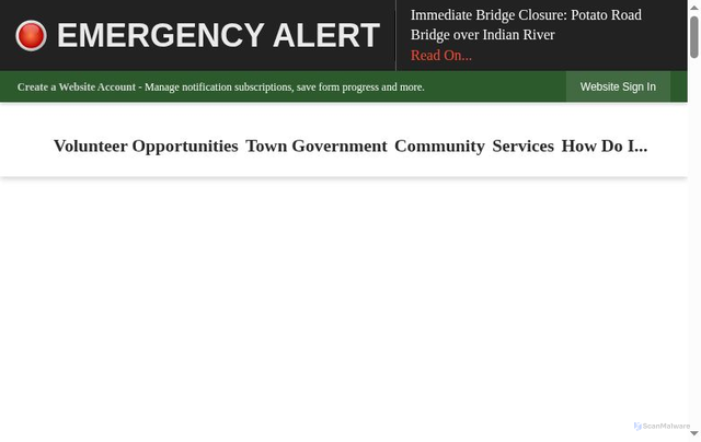 Security scan screenshot of https://www.canaannh.gov/