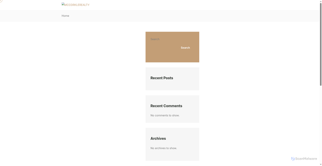 Security scan screenshot of https://mccorklerealestategroup.com