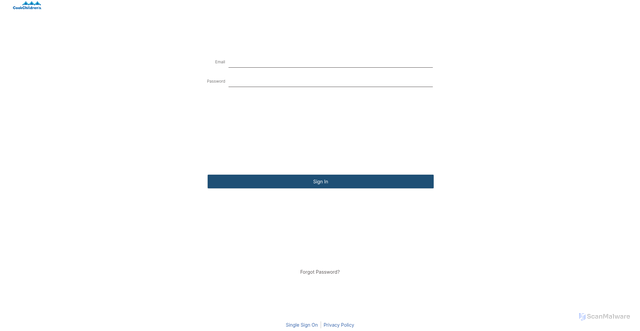 Security scan screenshot of https://cookchildrens.trackvia.com