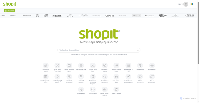 Security scan screenshot of https://shopit.se