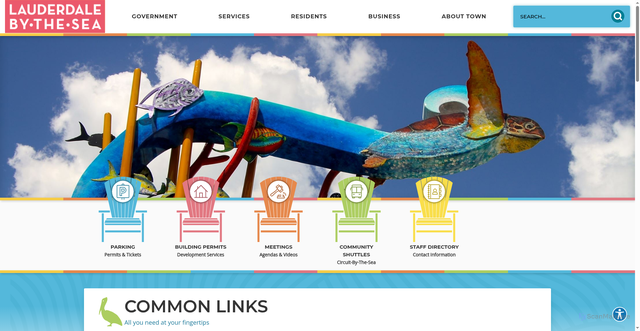 Security scan screenshot of https://www.lauderdalebythesea-fl.gov/