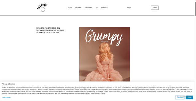 Security scan screenshot of https://grumpymagazine.com/2020/04/06/melissa-roxburgh/