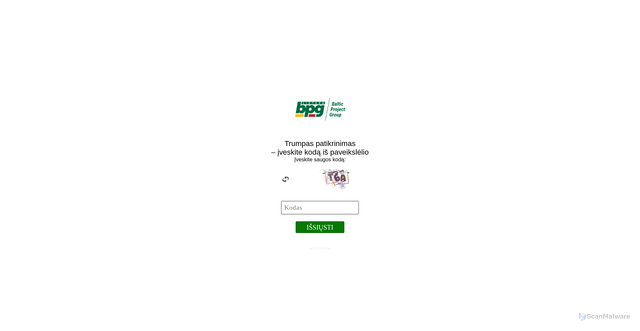 Security scan screenshot of https://bpgrupe.lt