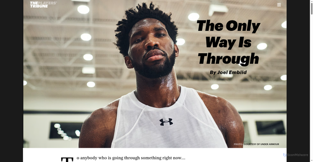 Security scan screenshot of https://projects.theplayerstribune.com/joel-embiid-the-only-way-is-through/p/1