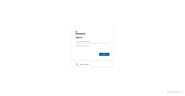 Security scan screenshot of https://hammerson.accesspay.com