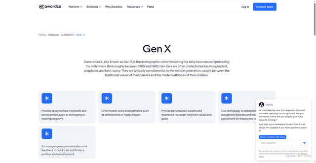 Security scan screenshot of https://www.awardco.com/total-rewards-glossary/gen-x