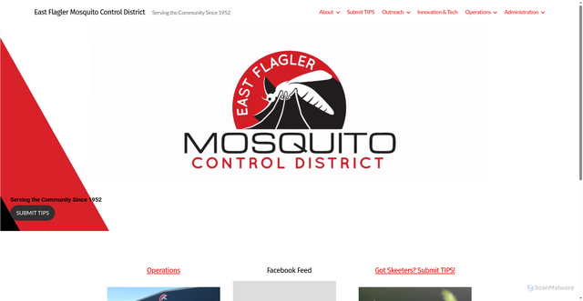 Security scan screenshot of https://flaglermosquito.gov/