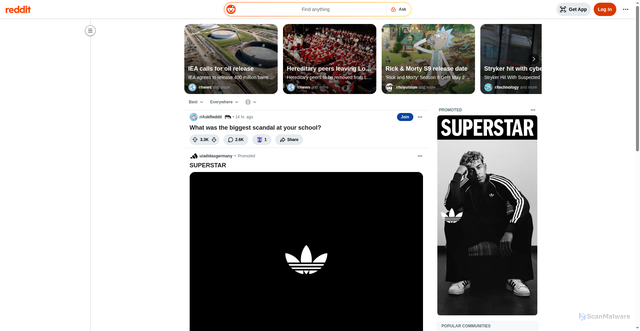 Security scan screenshot of https://redworker.pages.dev