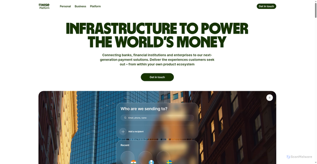 Security scan screenshot of https://api.wise.com