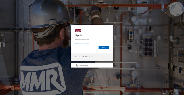 Security scan screenshot of https://mmrgroupinc.sharepoint.com