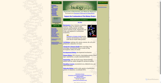 Security scan screenshot of https://biology.arizona.edu