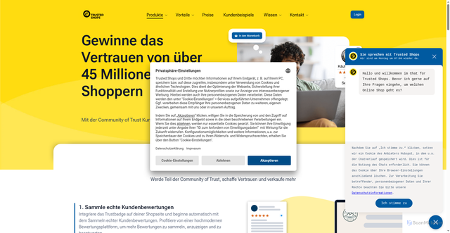 Security scan screenshot of https://etrusted.com