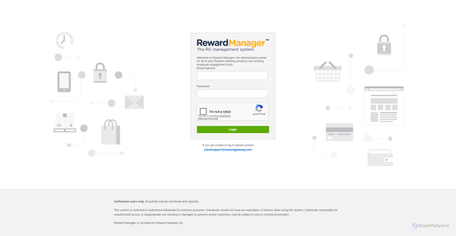 Security scan screenshot of https://manage.rewardgateway.com