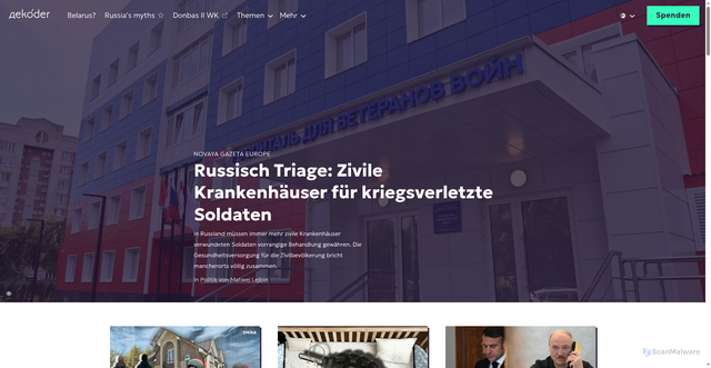 Security scan screenshot of https://www.dekoder.org