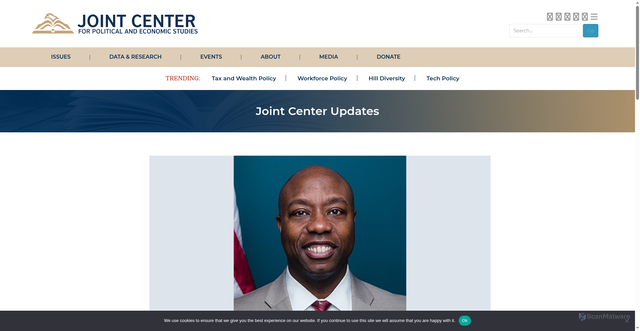 Security scan screenshot of https://jointcenter.org/joint-center-congratulates-senator-tim-scott-on-new-historic-achievements/