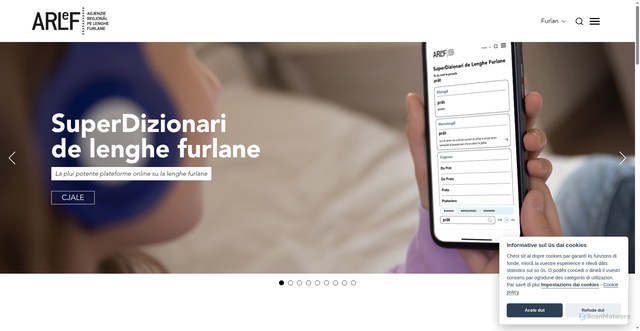 Security scan screenshot of https://arlef.it/