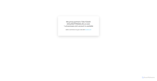 Security scan screenshot of https://k8s-proxy-partners-72bc153cb9-d20aaf6ef79966bb.elb.us-east-1.amazonaws.com