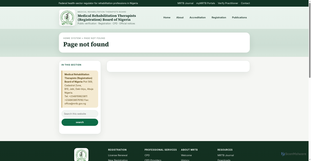 Security scan screenshot of https://www.mrtb.gov.ng/apps/attvpn.vip