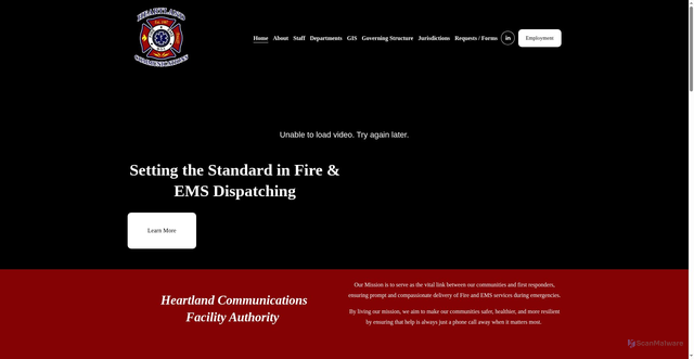 Security scan screenshot of https://www.hcfa911ca.gov/