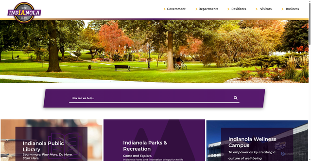Security scan screenshot of https://indianolaiowa.gov/