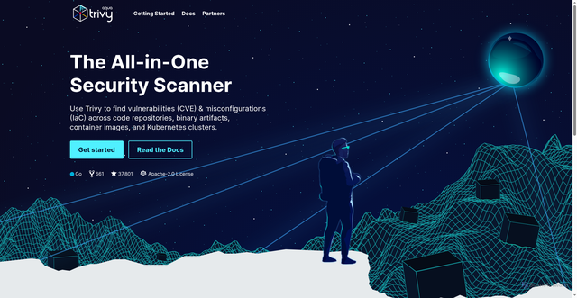 Security scan screenshot of https://trivy.dev