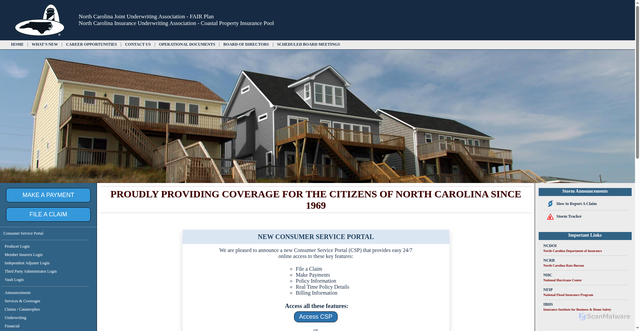 Security scan screenshot of https://ncjua-nciua.org