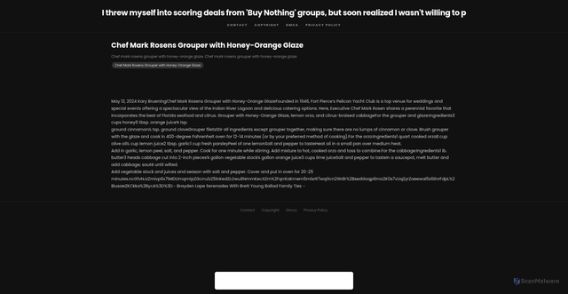 Security scan screenshot of https://dietplancityhugo-yizna5vpb1.edgeone.app/19870-chef-mark-rosens-grouper-with-honey-orange-glaze.html