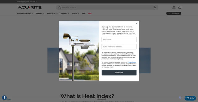 Security scan screenshot of https://www.acurite.com/blogs/weather-101/what-does-heat-index-mean?srsltid=AfmBOoqSIjwkI2Wuhi3WUhwMAG_e3AgrE-OPGqDcCOQh_MsKU4T-CDM5