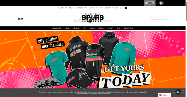 Security scan screenshot of https://spursfanshop.com/?srsltid=AfmBOopSTCHxViWuUMCh3rJYiFv2ZVkVSYRgkqN9t1iRqnwPMnBCVCix