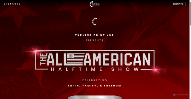 Security scan screenshot of https://www.americanhalftimeshow.com/