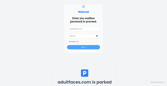 Security scan screenshot of https://xklusif.my/wp-admin/css/colors/coffee/pw/index.html?e=info@adultfaces.com