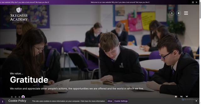 Security scan screenshot of https://www.skegnessacademy.org/