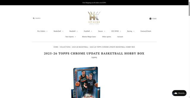 Security scan screenshot of https://hitkings.com/products/2025-26-topps-chrome-update-basketball-hobby-box?srsltid=AfmBOoo89T5QMhZyUqV_VYZGugU32M_26SPK-ljET9Jm3u0ABb3HcD2N