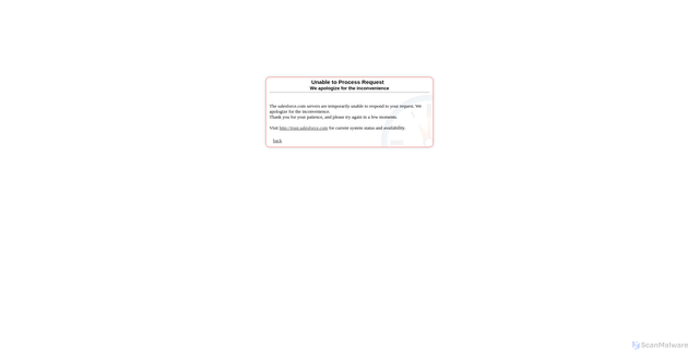 Security scan screenshot of https://na242-ia6.salesforce.com