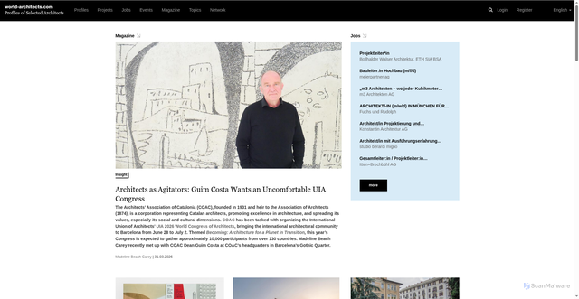Security scan screenshot of https://world-architects.com