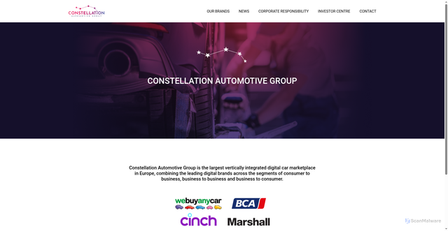 Security scan screenshot of https://bca-group.com