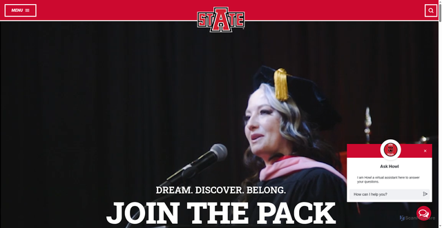 Security scan screenshot of https://www.astate.edu