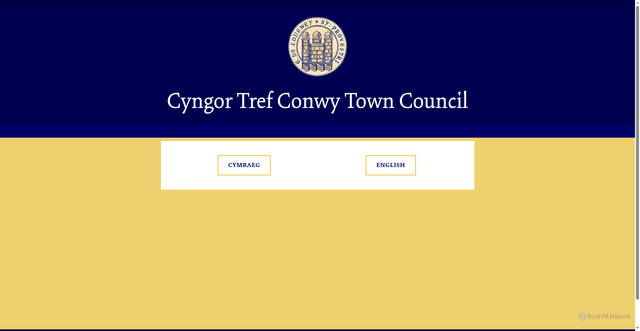 Security scan screenshot of https://www.conwytowncouncil.gov.uk/