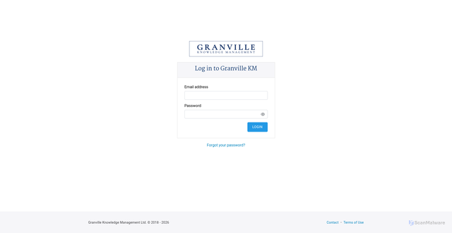 Security scan screenshot of https://app.granvillekm.com