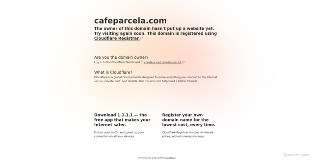 Security scan screenshot of http://cafeparcela.com/