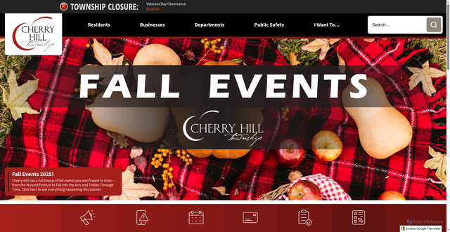 Security scan screenshot of https://chnj.gov/