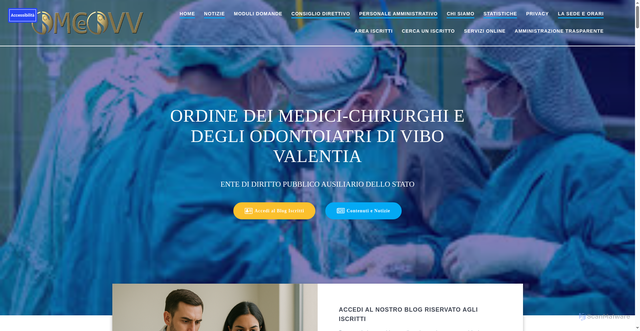 Security scan screenshot of https://www.omceovvnews.it/