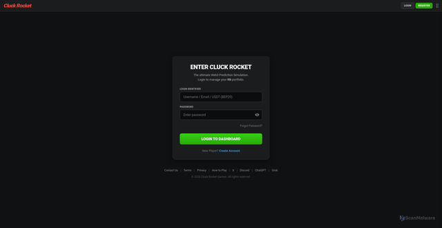 Security scan screenshot of https://cluckrocket.me/