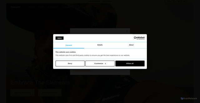 Security scan screenshot of https://finisterre.com