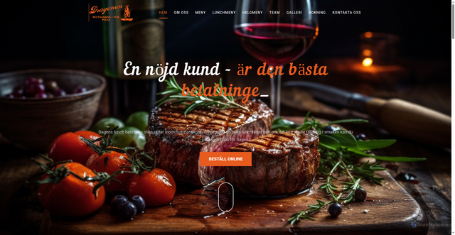 Security scan screenshot of https://restaurangdragonen.se